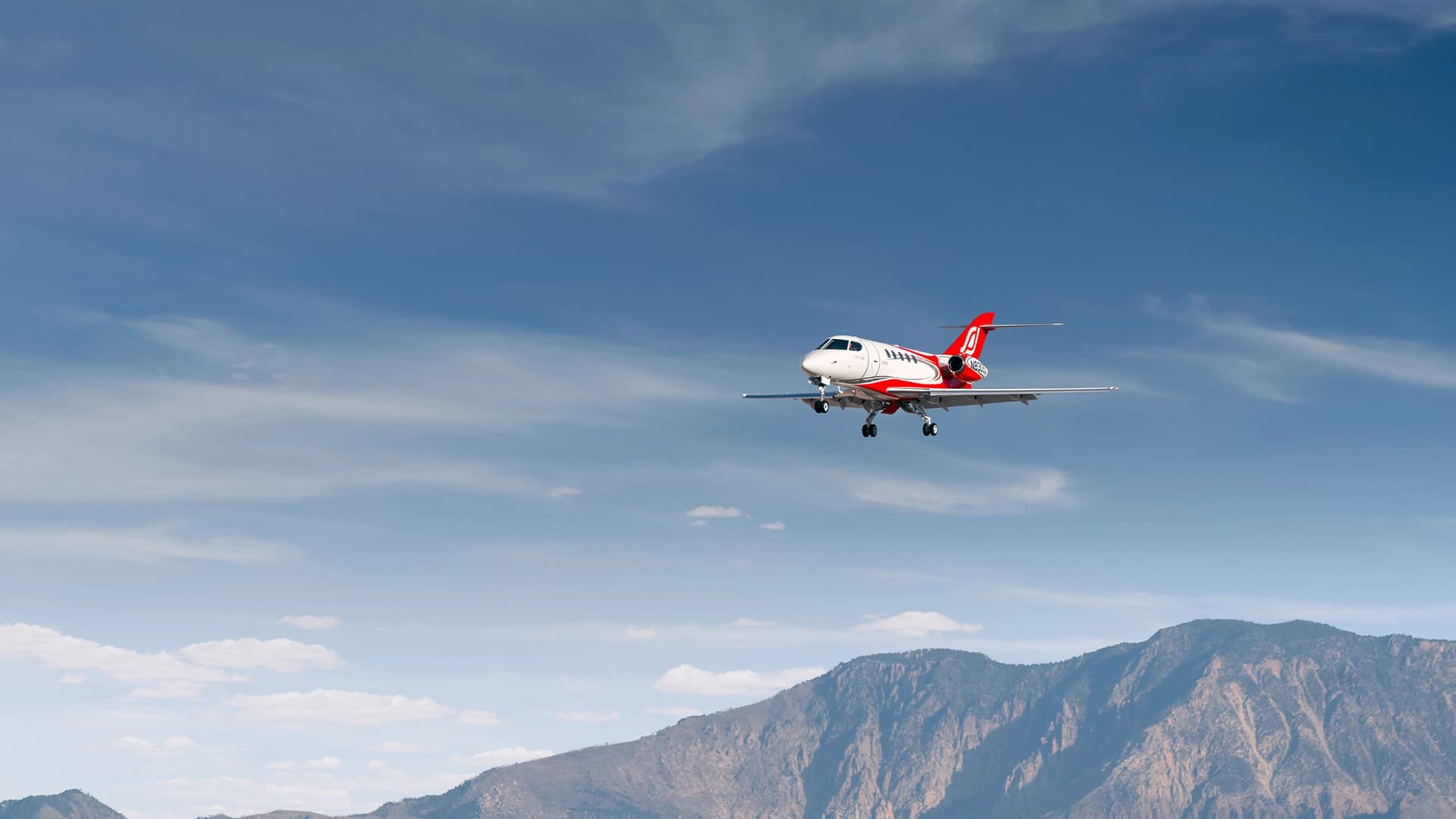 SJ30 in flight